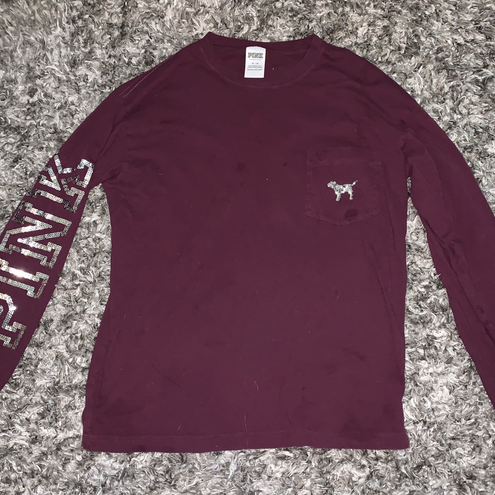 Pink long sleeve top